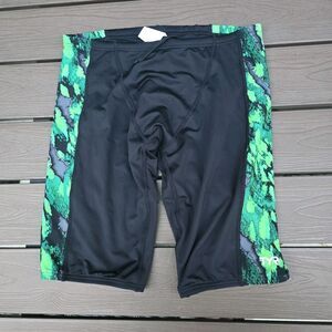 TYR Durafast Brandello Splice Men's Jammer Green/black Swimwear SZ 32 New Sample